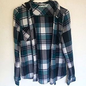 Maurices Flannel With Hood